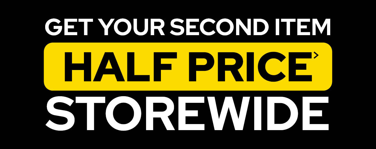 Get Your Second Item Half Price