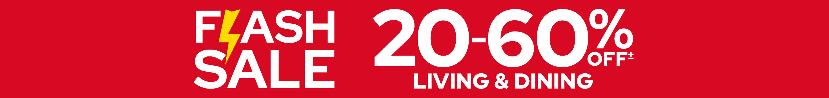 20-60% Off Living & Dining