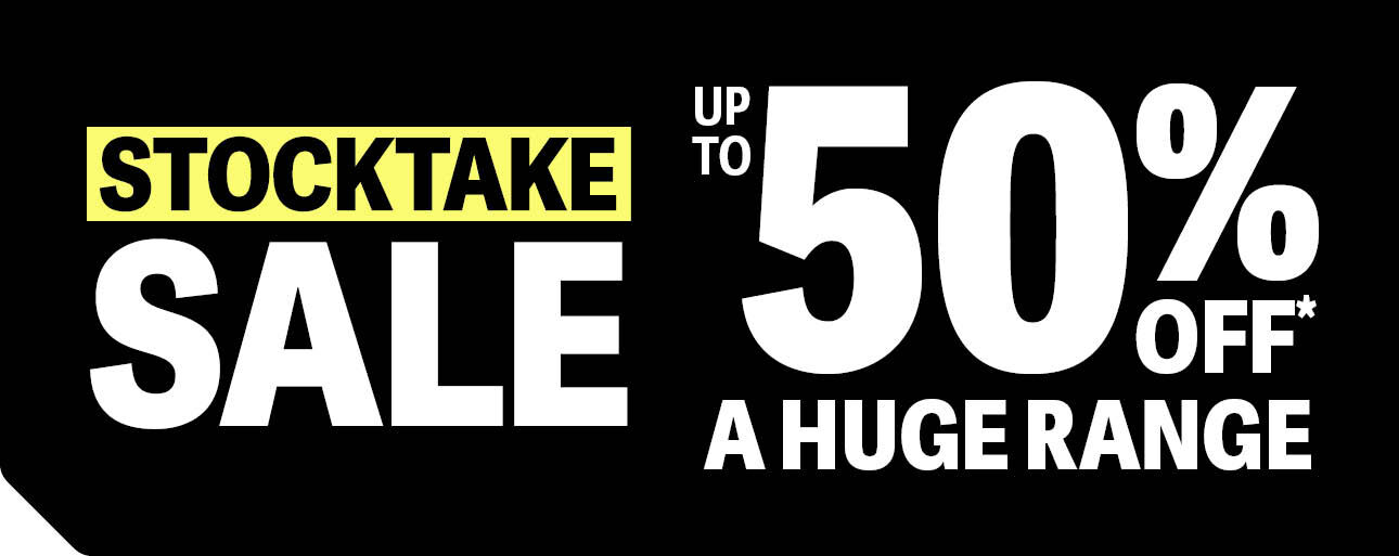 UP TO 50% OFF STOCKTAKE SALE