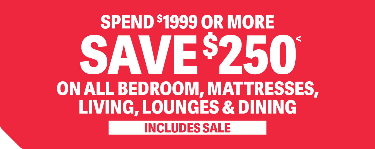 SPEND $1999 OR MORE SAVE $250