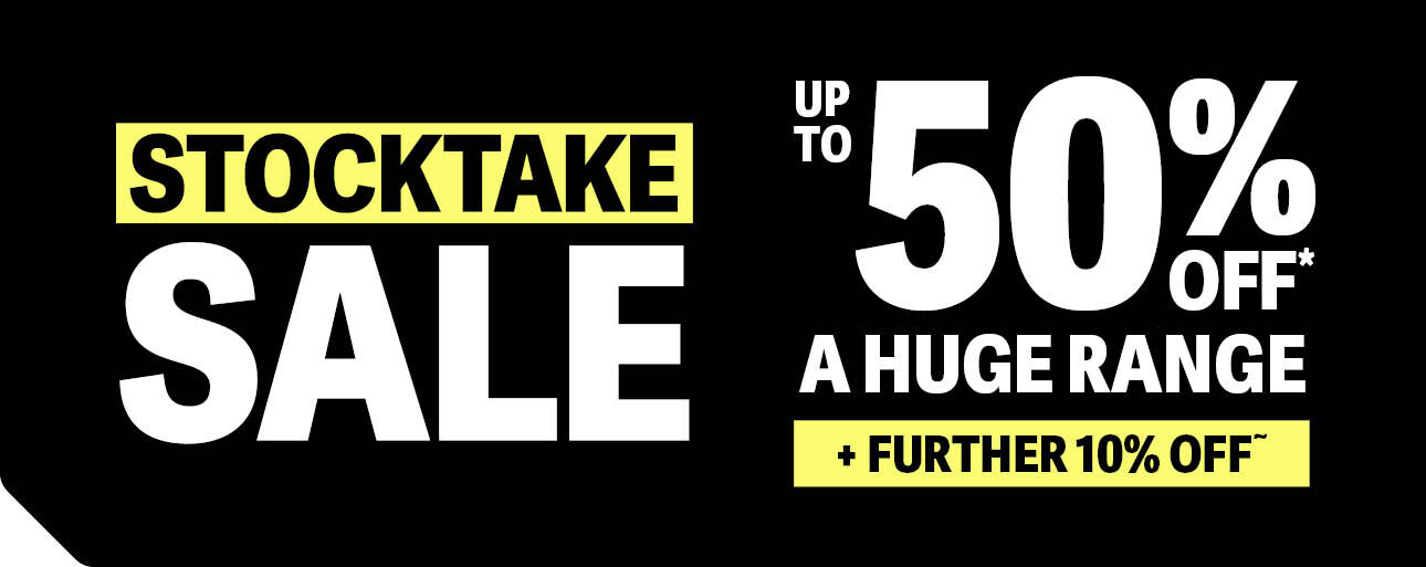 UP TO 50% OFF STOCKTAKE SALE + FURTHER 10% OFF~