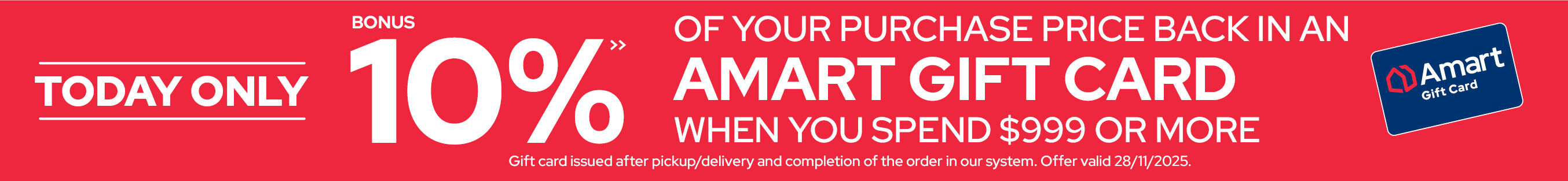 Bonus Amart Gift Card Offer