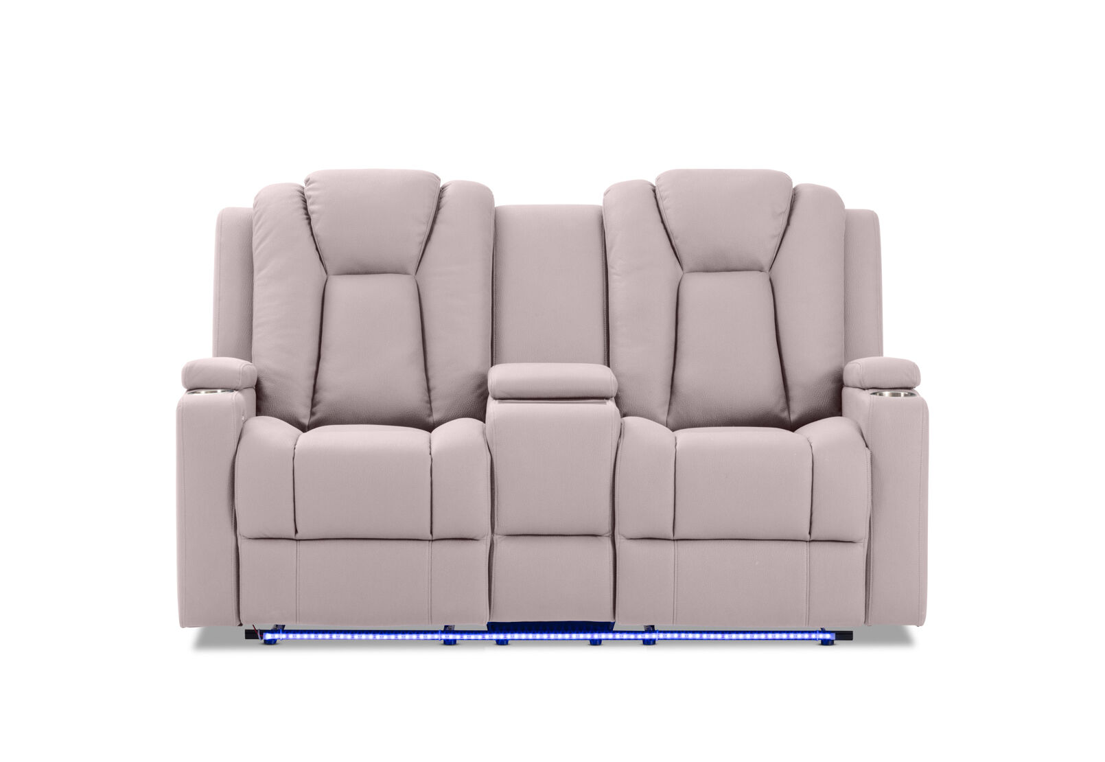 TRAVIS FABRIC - 2 Seater with Recliners and Console TRAVIS FABRIC