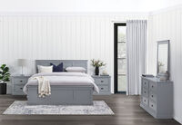 CHRYSTELLE - 4 Piece King Dresser Bedroom Suite. CHRYSTELLE