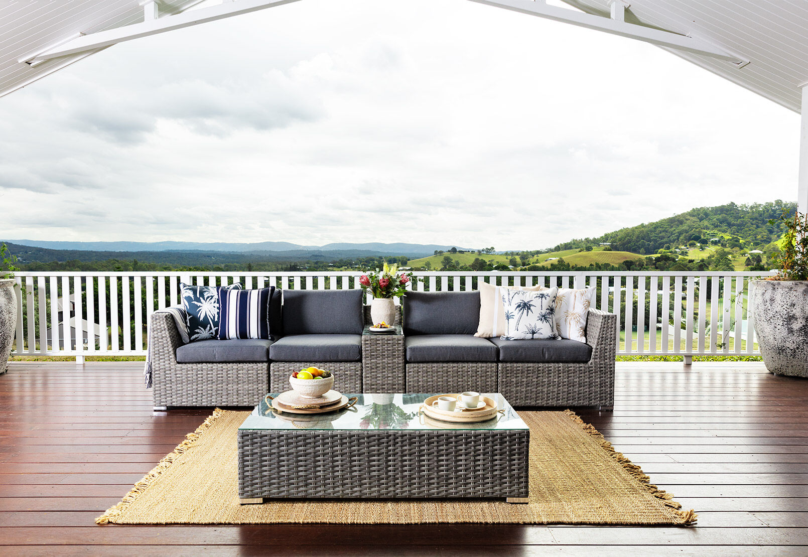 Outdoor corner on sale chair