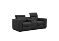 DAMIAN LEATHER - 2 Seater Sofa with inbuilt Electric Recliners DAMIAN LEATHER