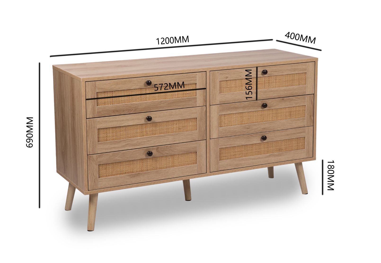 DAVILA - 6 Drawer Dresser DAVILA