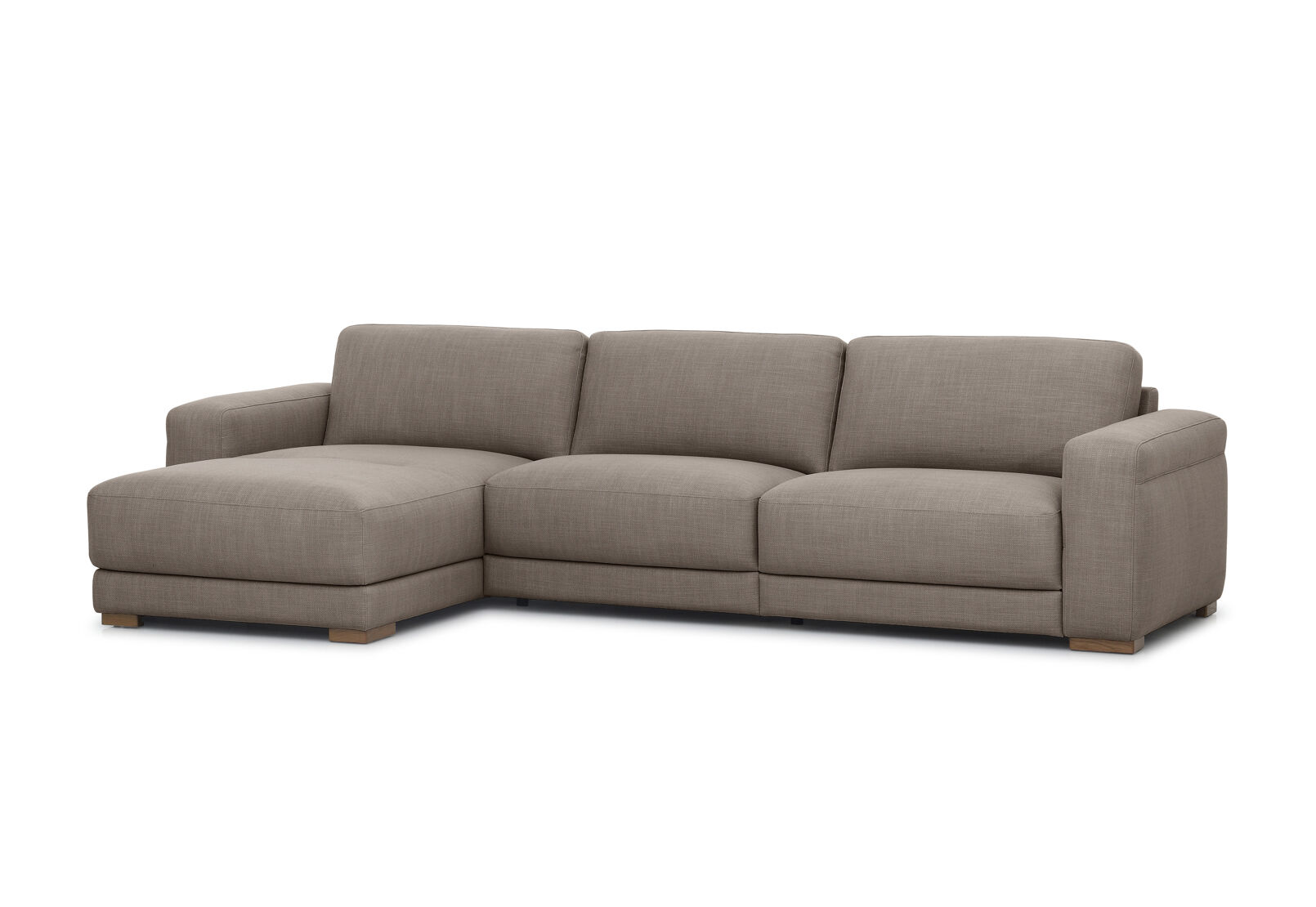LEONE FABRIC - 3 Seater Sofa with LHF Chaise LEONE FABRIC