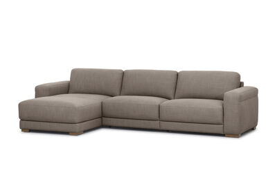LEONE FABRIC - 3 Seater Sofa with LHF Chaise