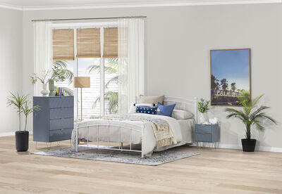 DORSEY - Blue Slate 4 Drawer Wide Tall Chest