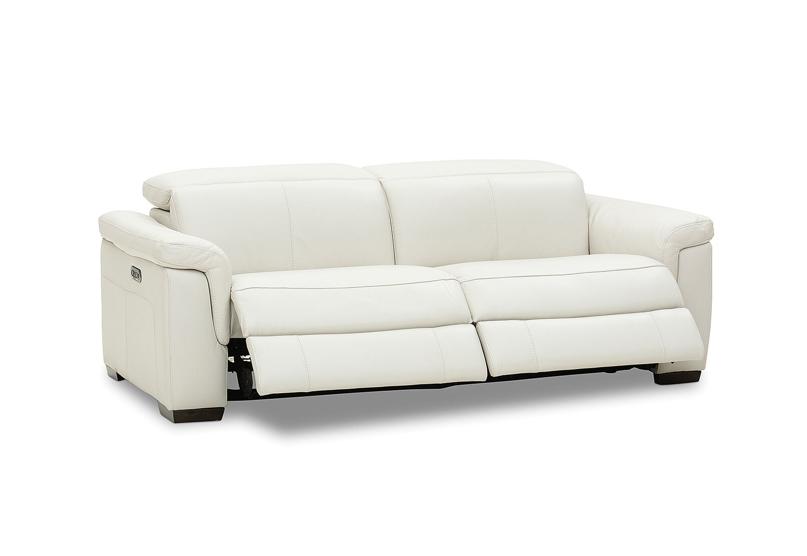 LUCIANO - Leather 2.5 Seater Sofa with 2 Electric Recliners LUCIANO