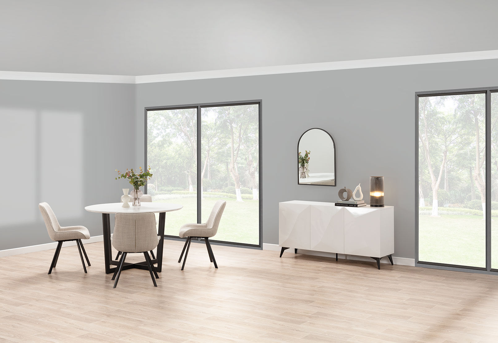 PREEDA - 5 Piece Suite with Vesta Dining Chairs. PREEDA