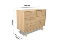 FAWKE - 6 Drawer Dresser FAWKE