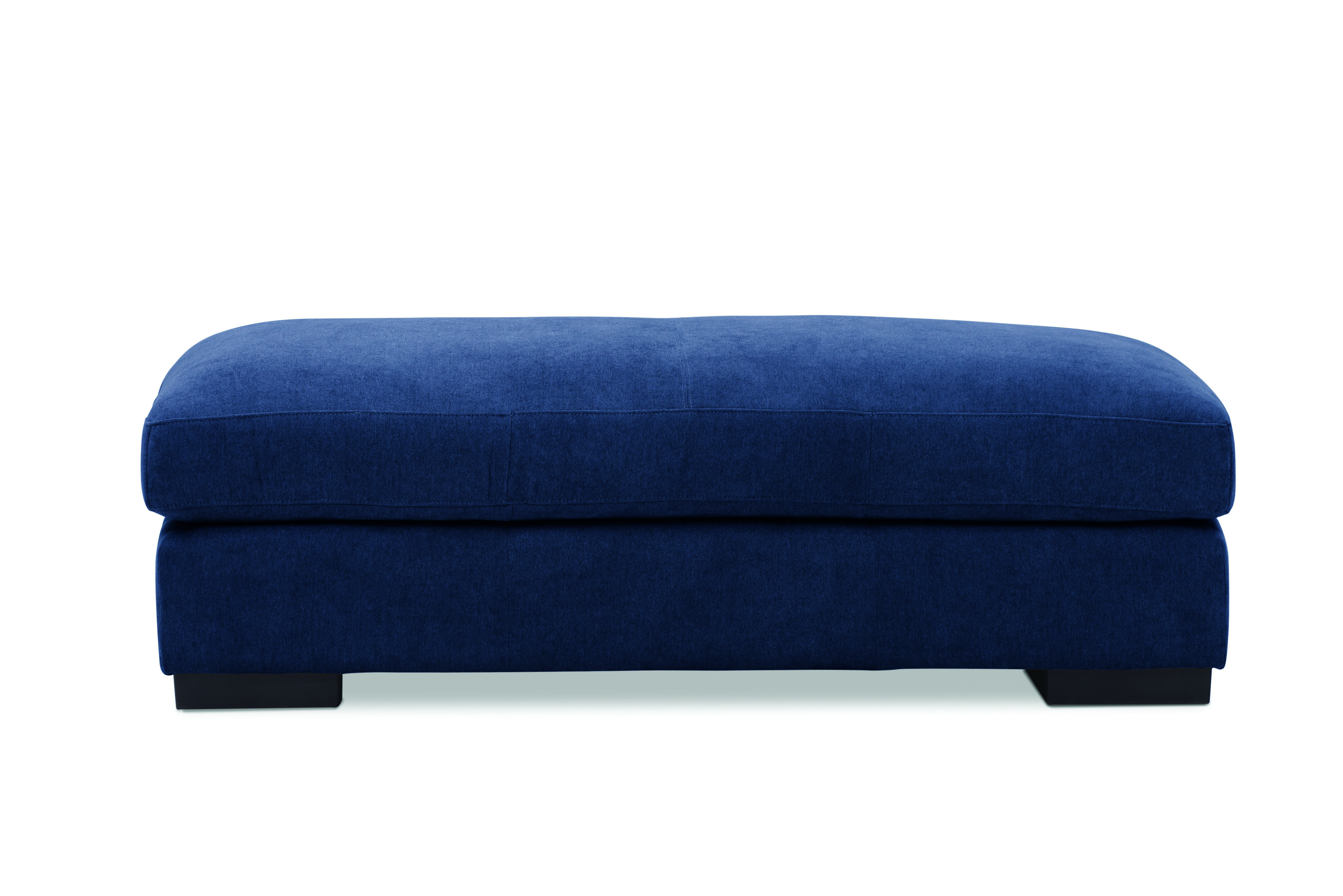 Navy blue large shop ottoman