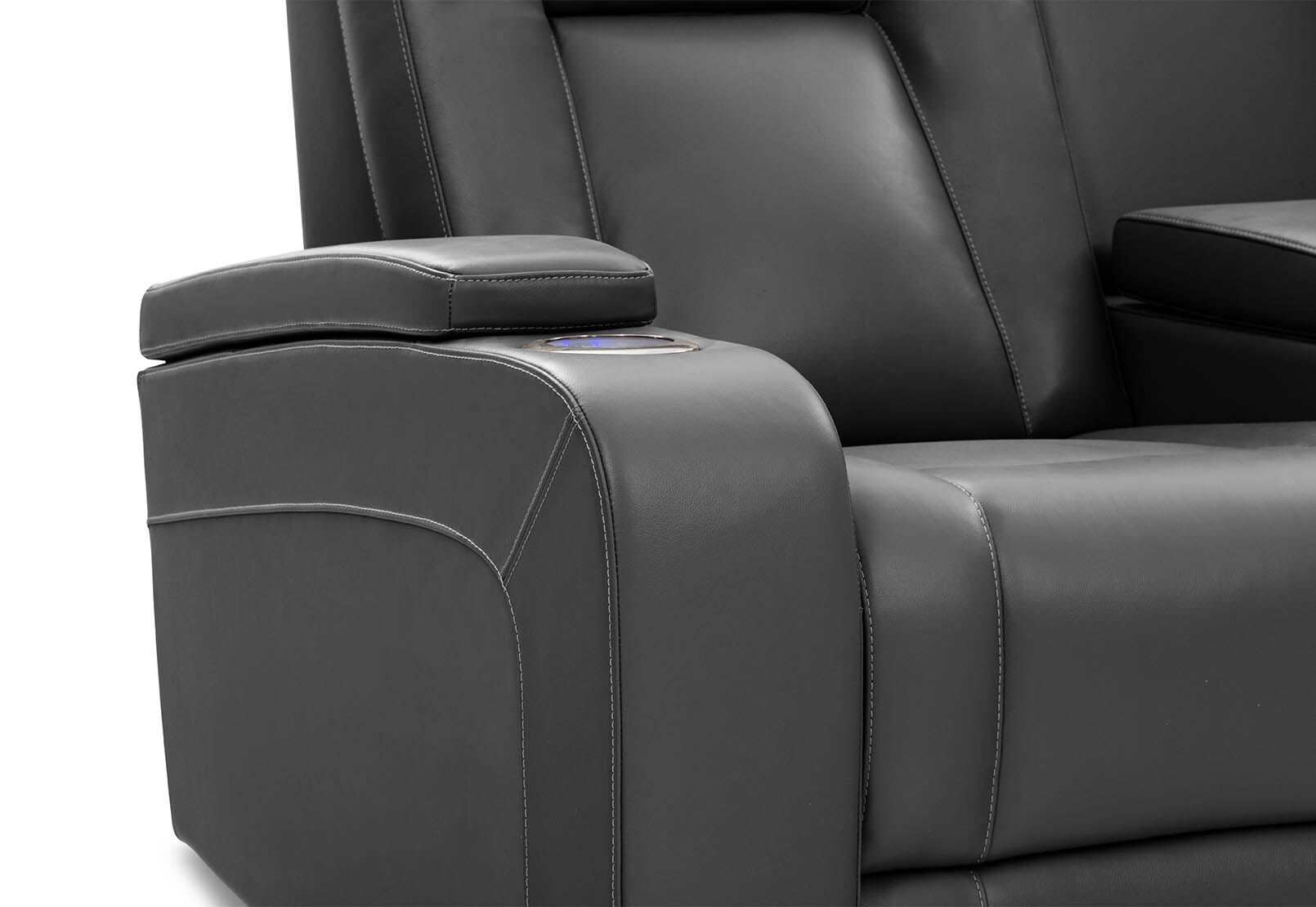 SENTINAL MK2 LEATHER - 2 Seater with 2 Electric Recliners and Console SENTINAL MK2 LEATHER