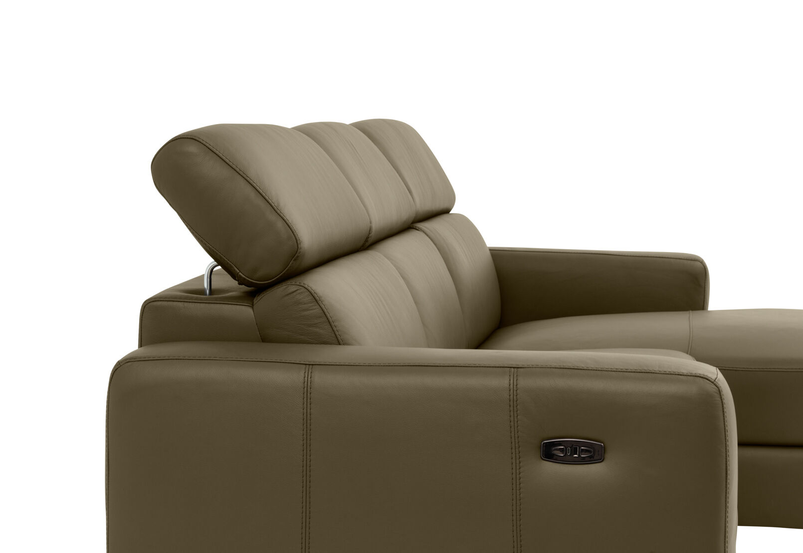 DAMIAN LEATHER - 3 Seater Sofa with RHF Chaise DAMIAN LEATHER