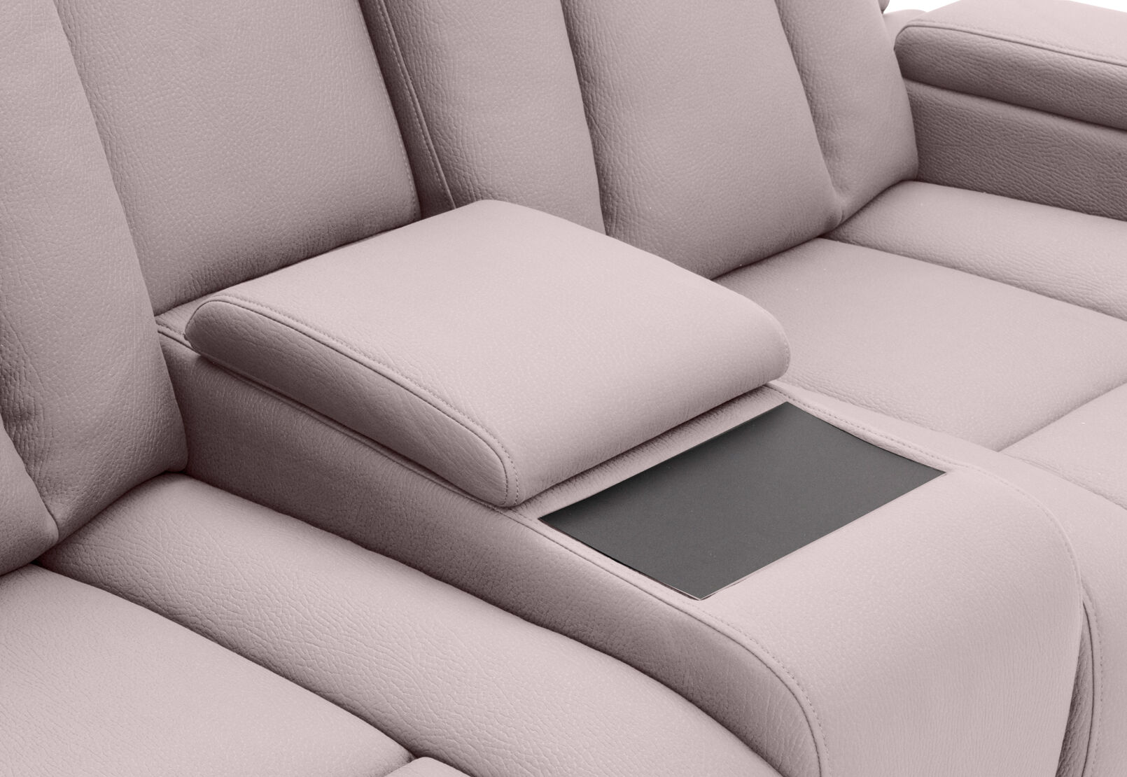 TRAVIS FABRIC - 2 Seater with Recliners and Console TRAVIS FABRIC