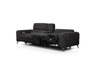 SINATRA FABRIC - Media 3 Seater with 2 Inbuilt Electric Recliners SINATRA FABRIC
