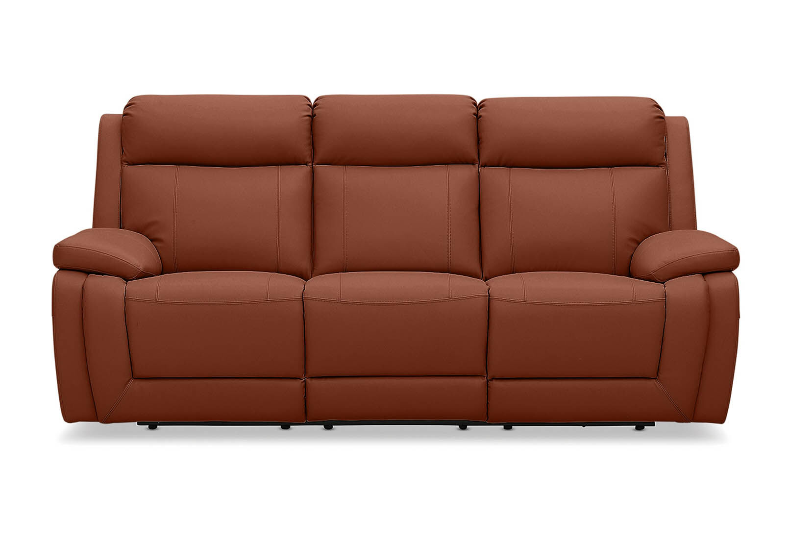 Brown leather cheap recliner lounge