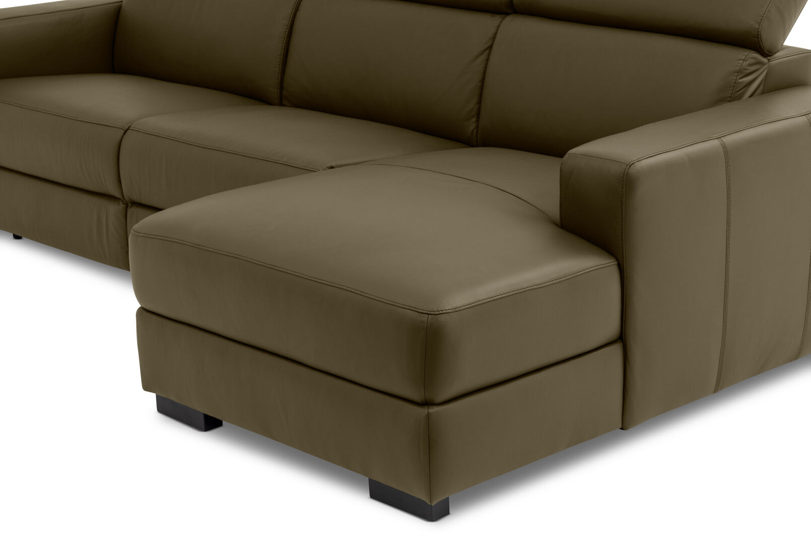 DAMIAN LEATHER - 3 Seater Sofa with RHF Chaise DAMIAN LEATHER