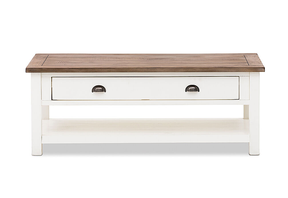 Amart white sales coffee table