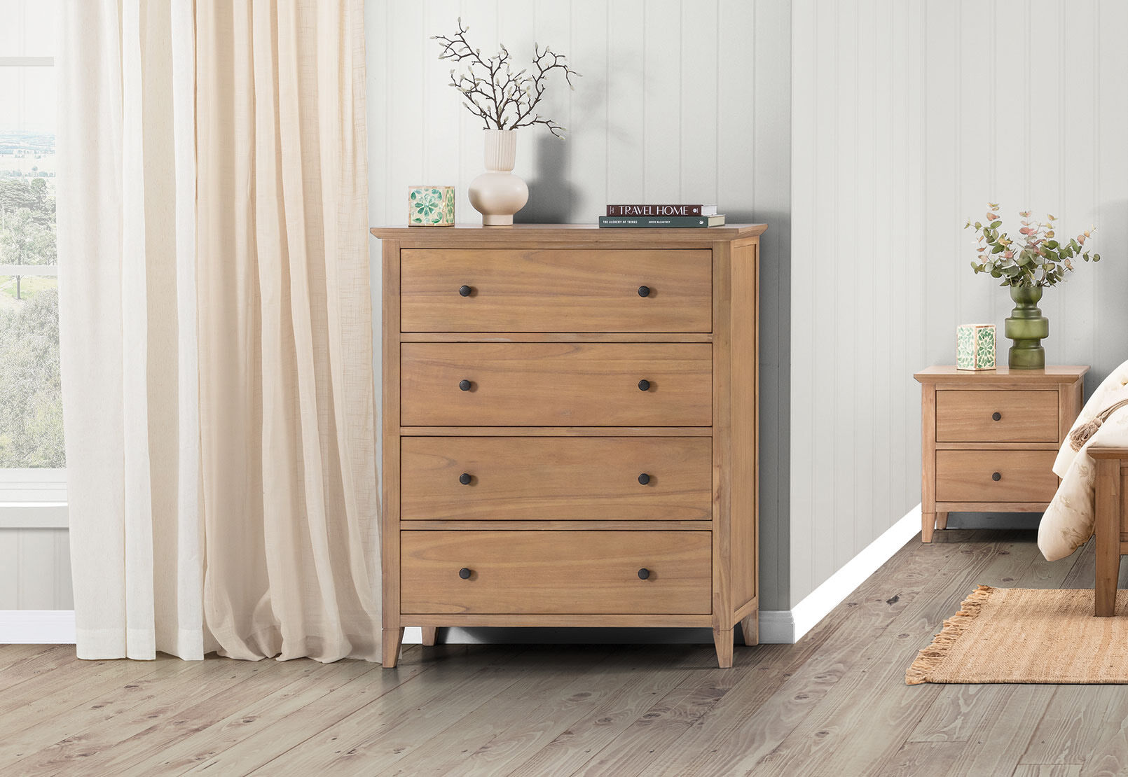 LOURDES - 4 Drawer Tall Chest LOURDES