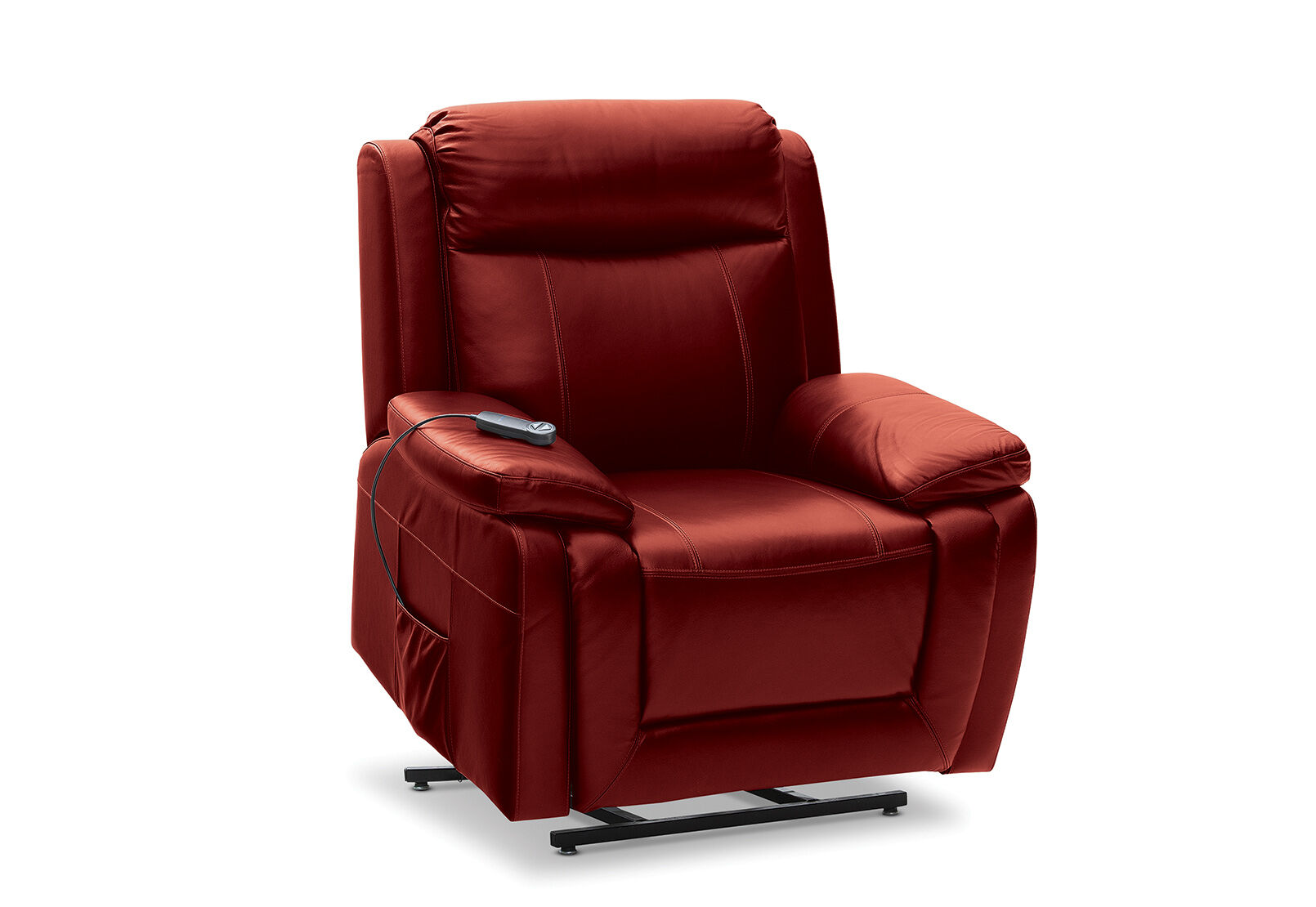RED SAN MARCO Leather Electric Recliner Amart Furniture