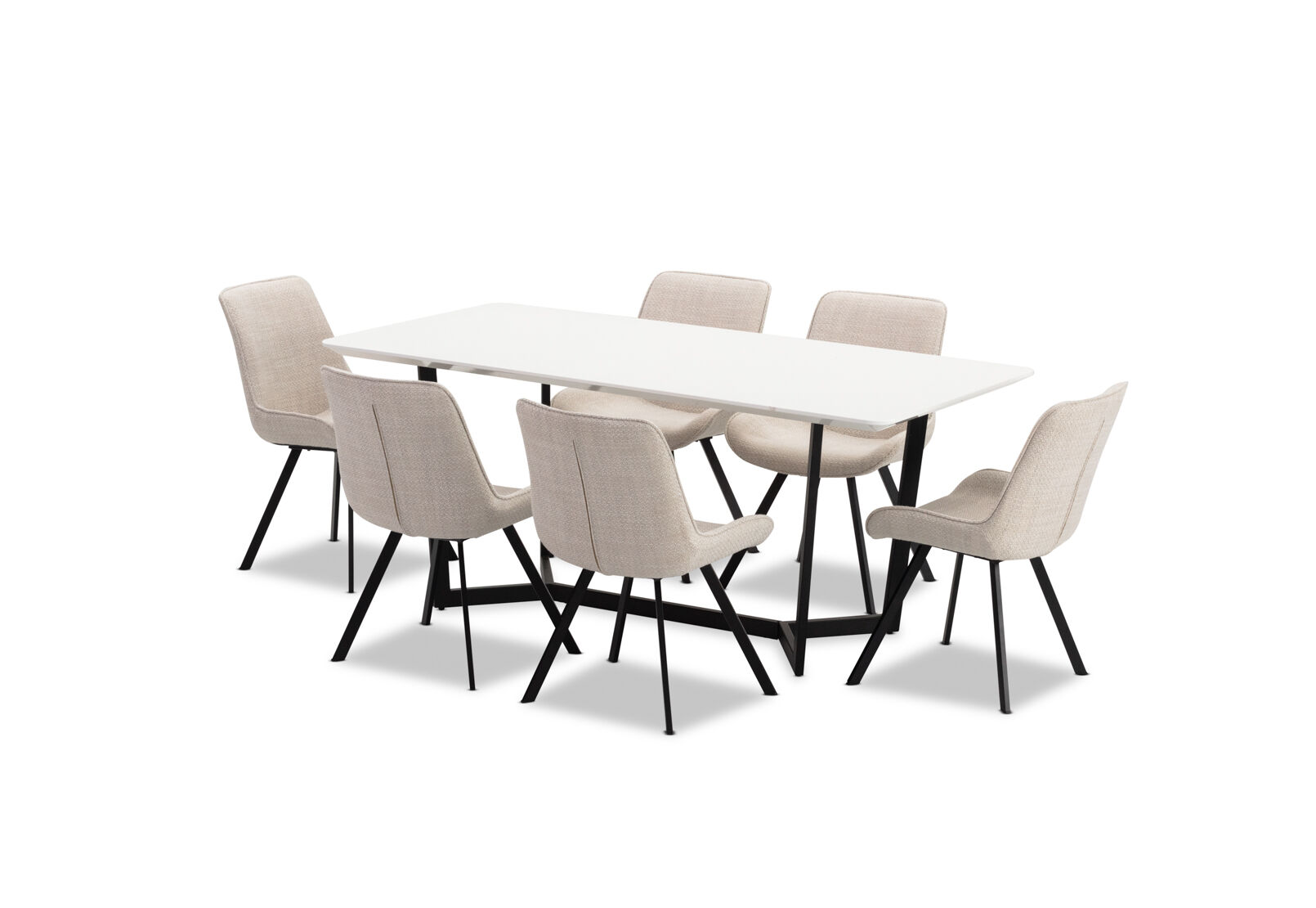 PREEDA - 7 Piece Suite with Vesta Dining Chairs. PREEDA