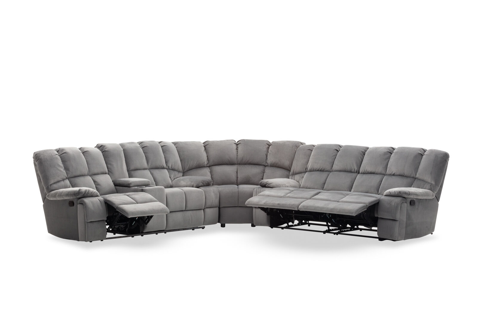 LEBRON FABRIC - Corner with Recliners LEBRON FABRIC