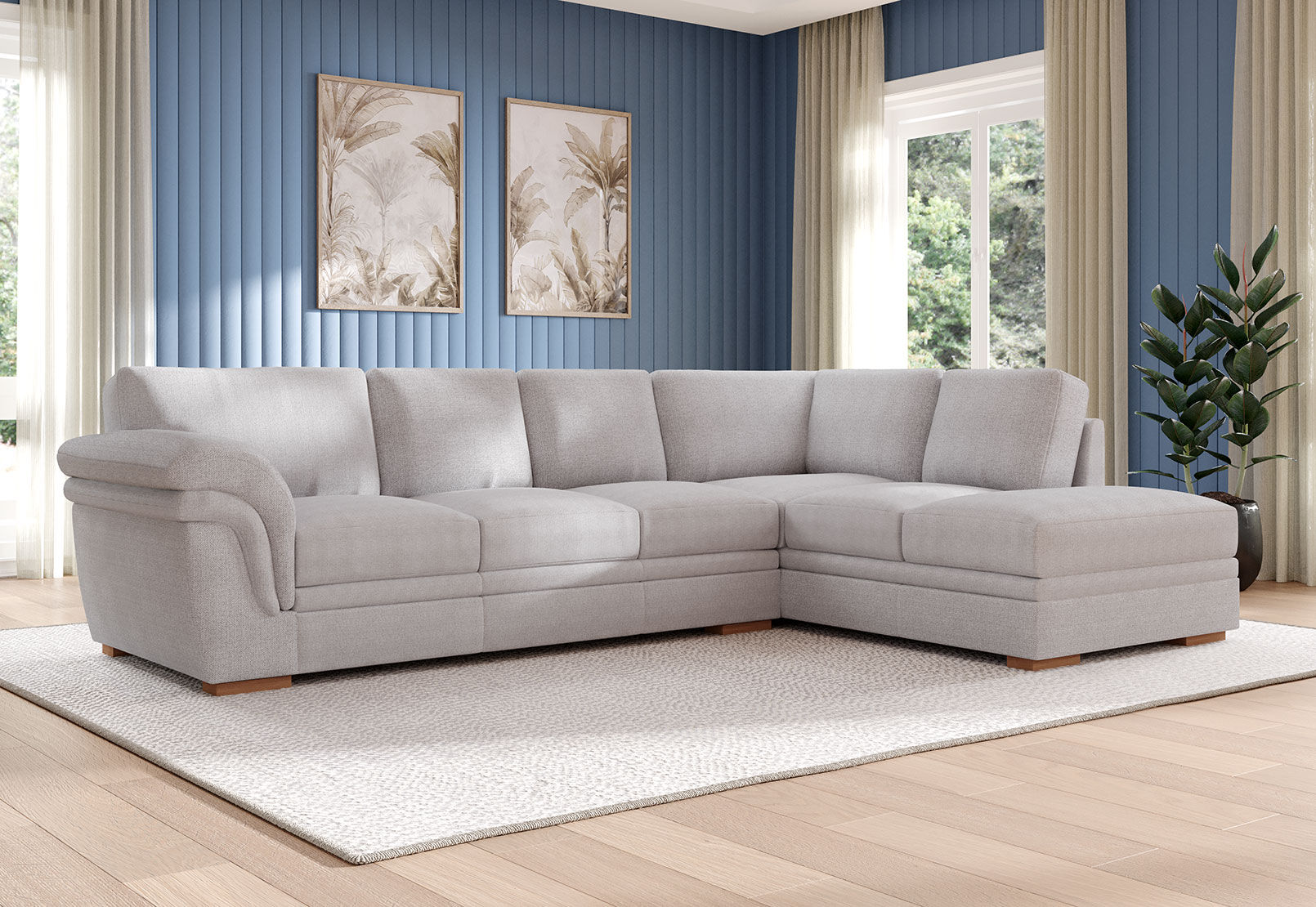 YAMILA FABRIC - Corner Lounge RHF Chaise YAMILA FABRIC