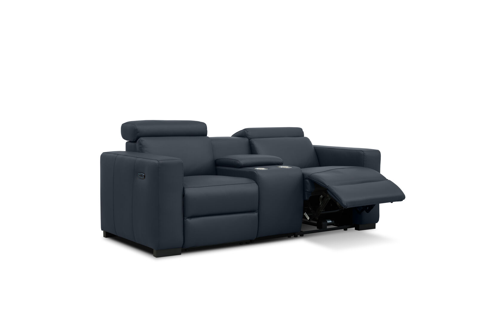 DAMIAN LEATHER - 2 Seater Sofa with inbuilt Electric Recliners DAMIAN LEATHER