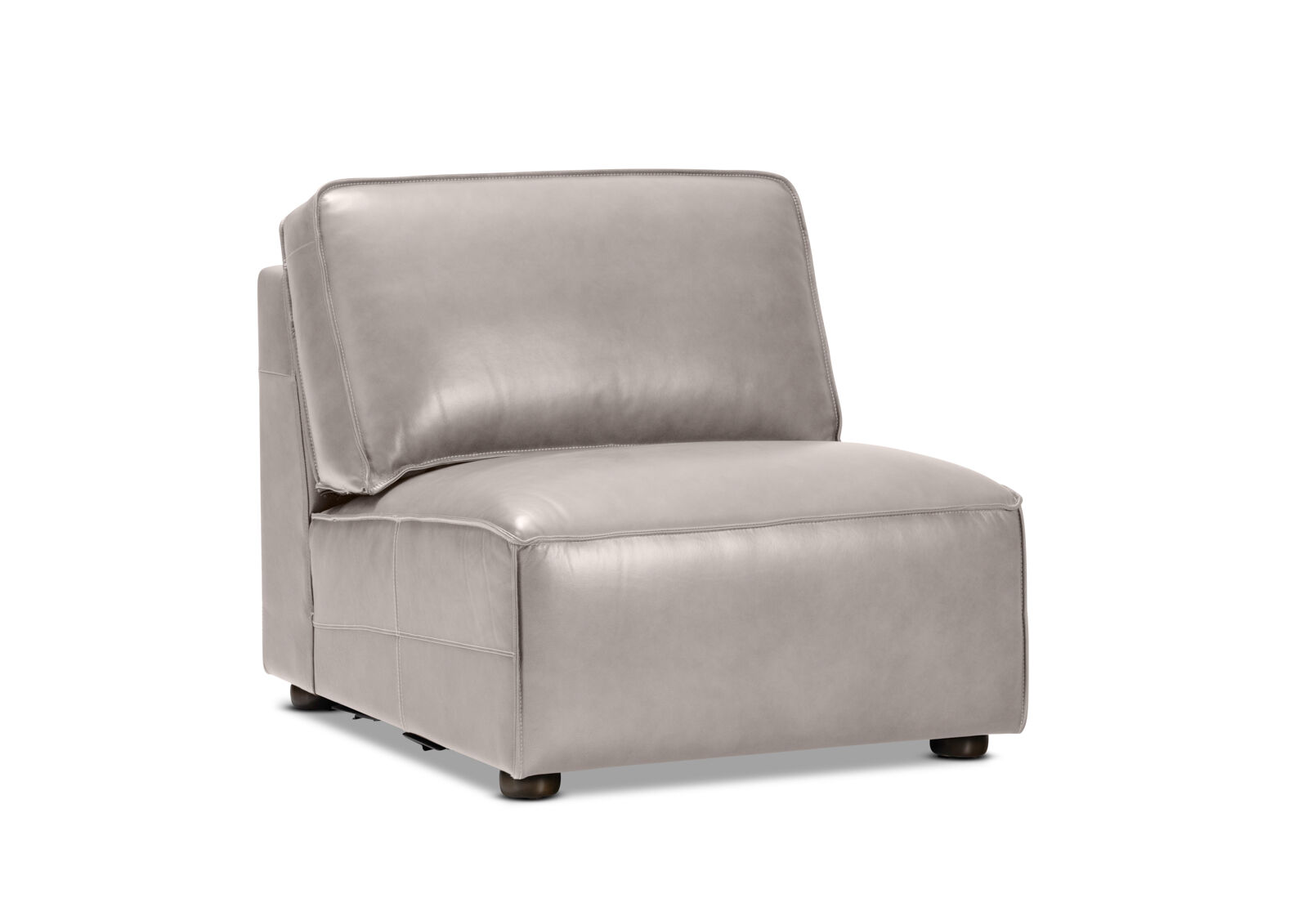 BARTELLE LEATHER - Modular Armless Chair BARTELLE LEATHER