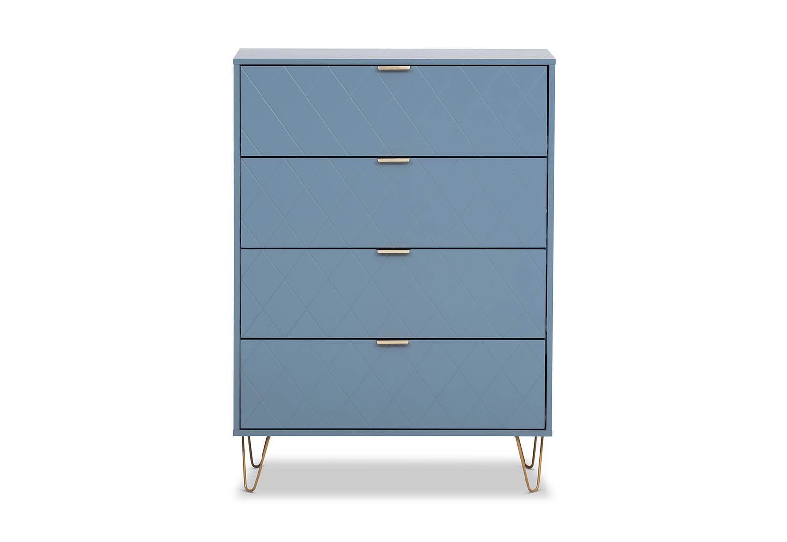 DORSEY - Blue Slate 4 Drawer Wide Tall Chest DORSEY