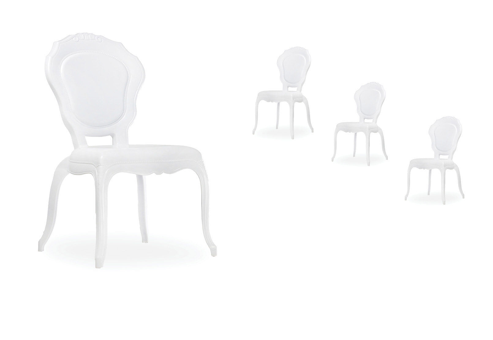 White Alice Set Of 4 White Dining Chairs Amart Furniture