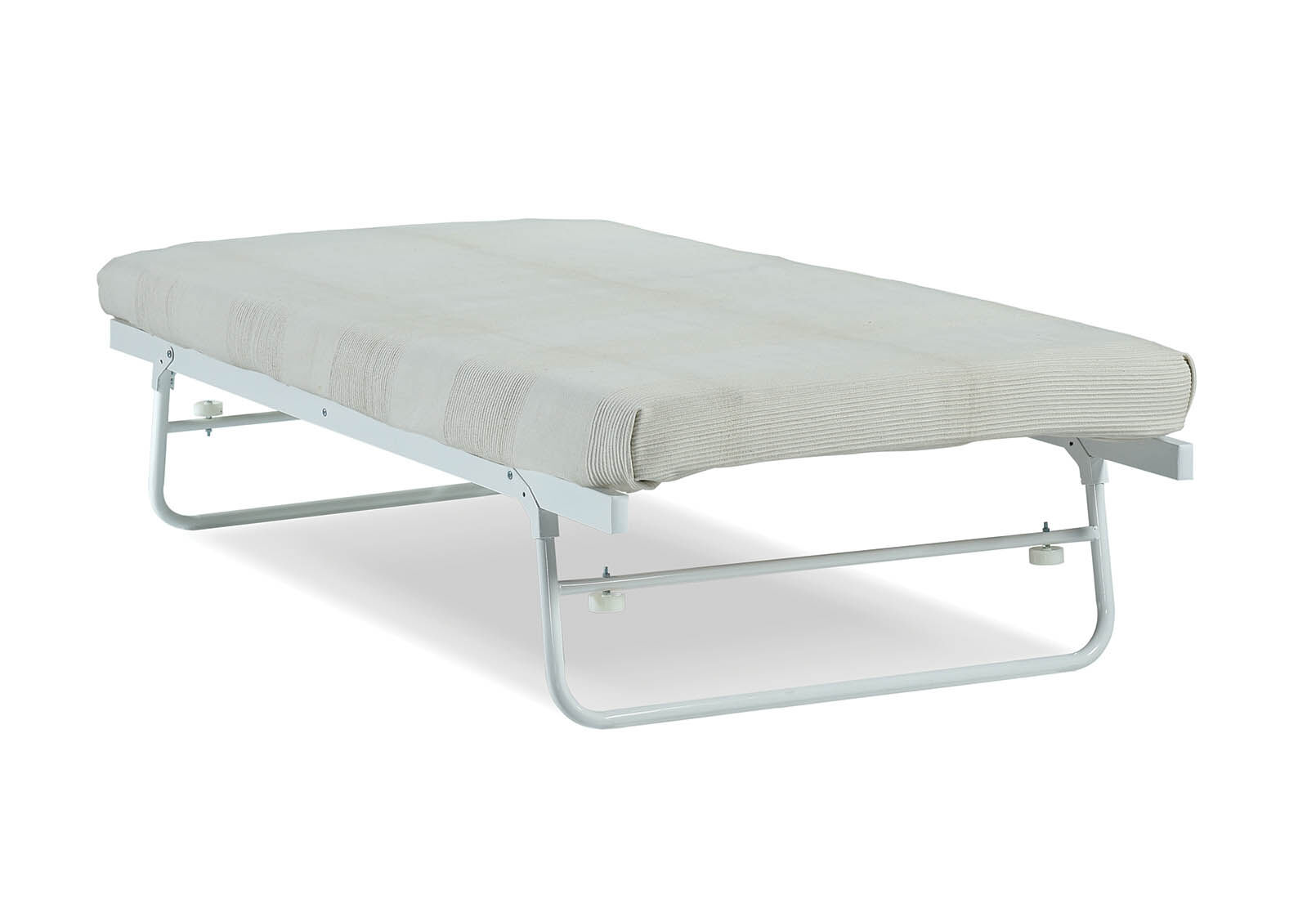 FUNES - White Single Trundle Bed FUNES