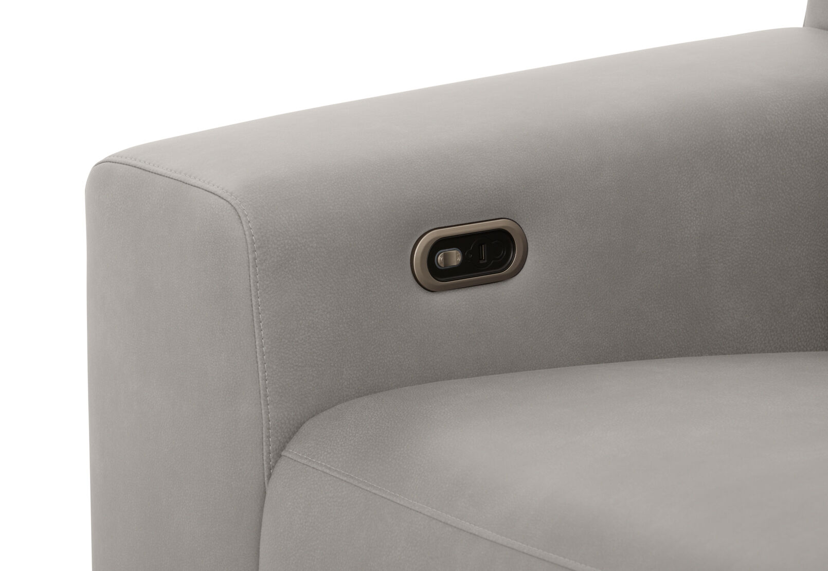 GAGE FABRIC - 3 Seater Sofa with Electric Recliner & RHF Chaise GAGE FABRIC