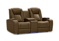 SENTINAL MK2 LEATHER - 2 Seater with 2 Electric Recliners and Console SENTINAL MK2 LEATHER