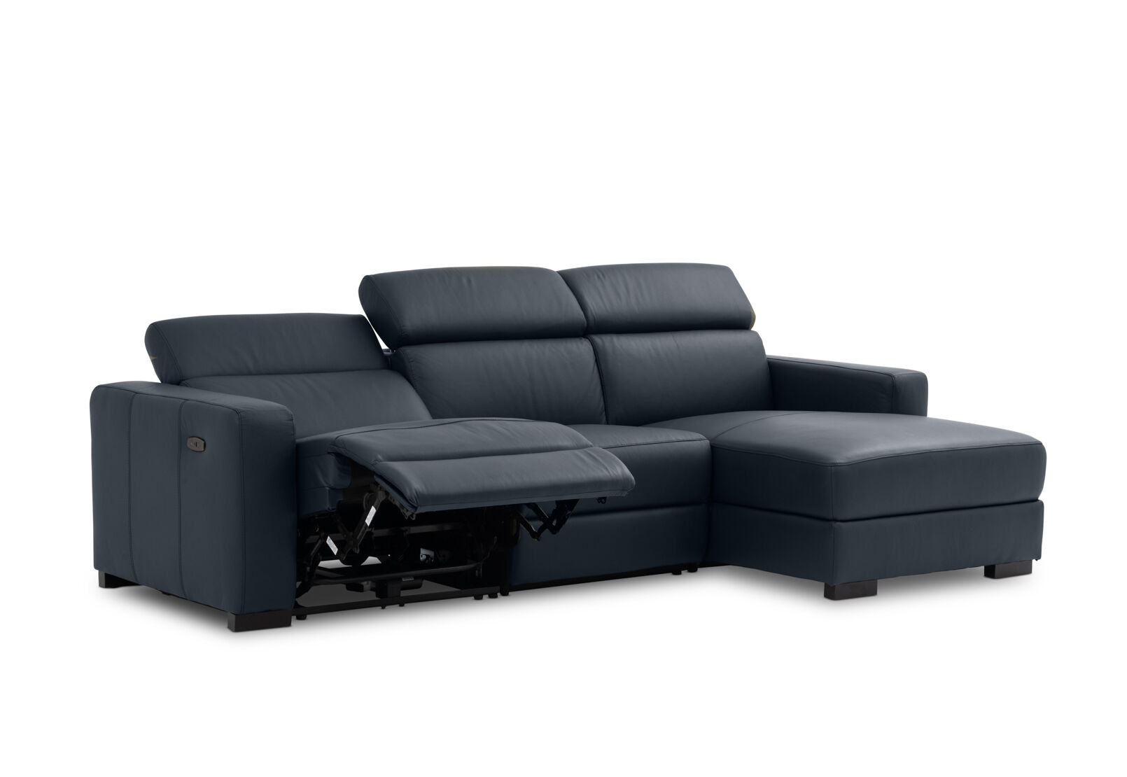 DAMIAN LEATHER - 3 Seater Sofa with RHF Chaise DAMIAN LEATHER