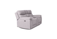 BRAVORA FABRIC - 2 Seater Sofa Electric Recliner with Console BRAVORA FABRIC