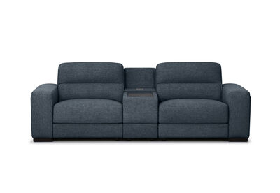 ELISEO FABRIC - 2 Seater Sofa with Square Console