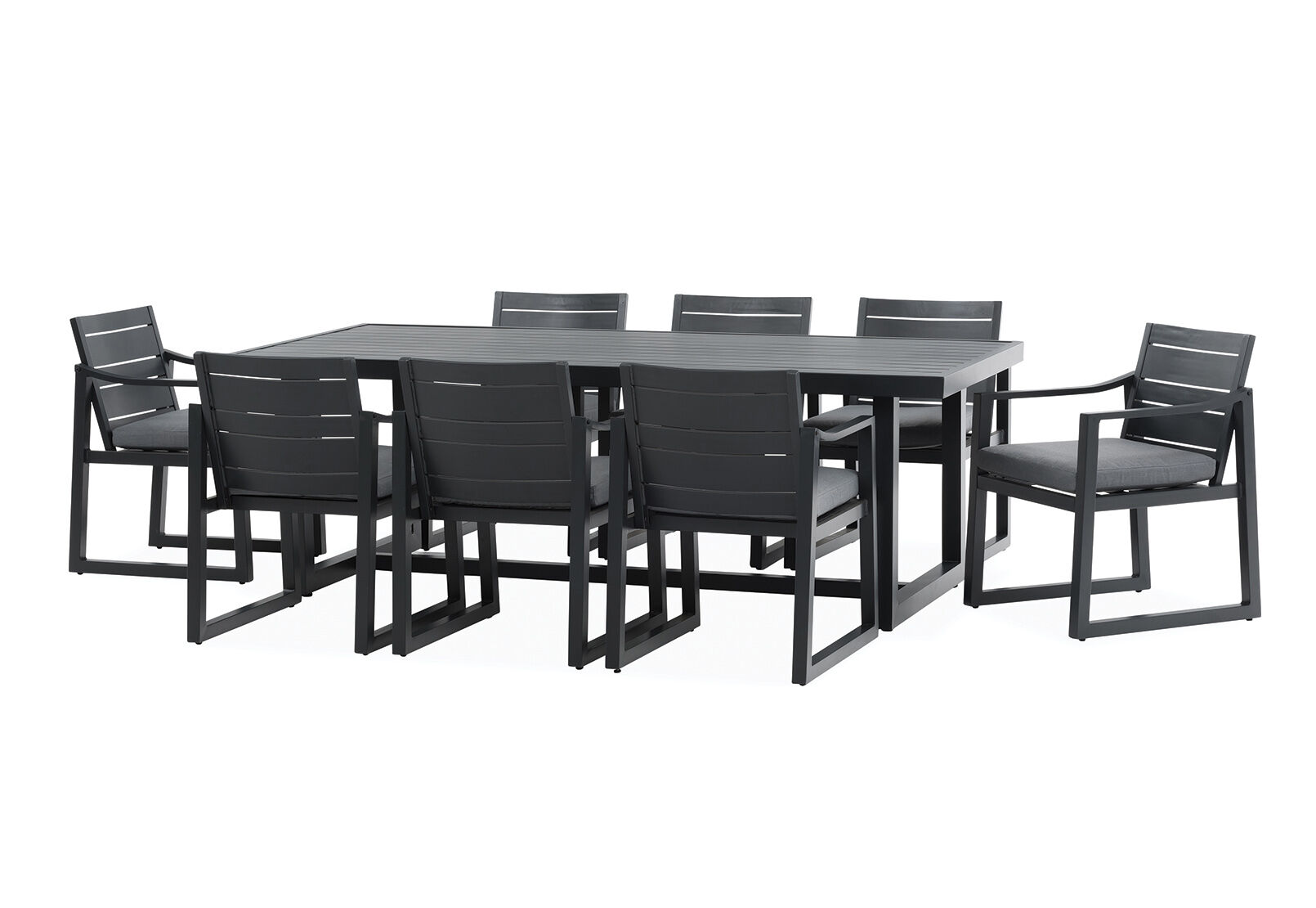 ZARIAH - 9 Piece Outdoor Dining Setting. ZARIAH