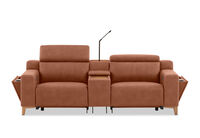 GAGE FABRIC - 2 Seater with Electric Recliners & Console GAGE FABRIC