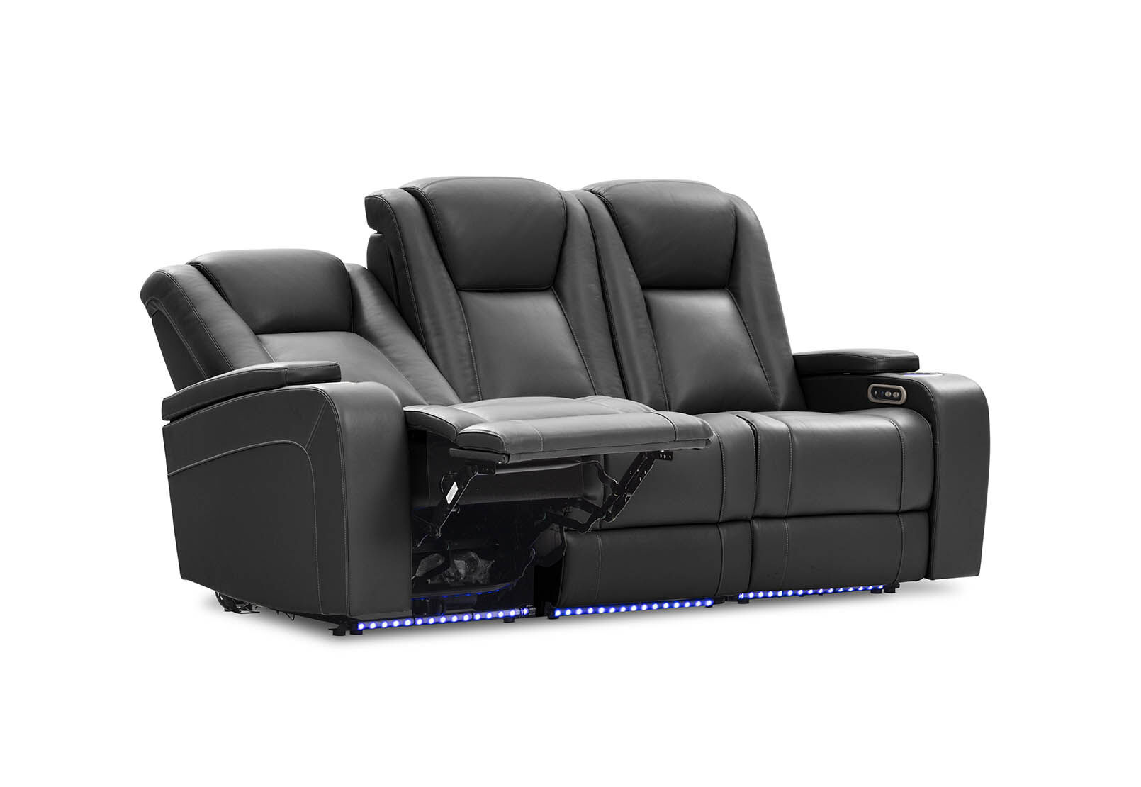 SENTINAL MK2 LEATHER - 3 Seater with 2 Electric Recliners SENTINAL MK2 LEATHER