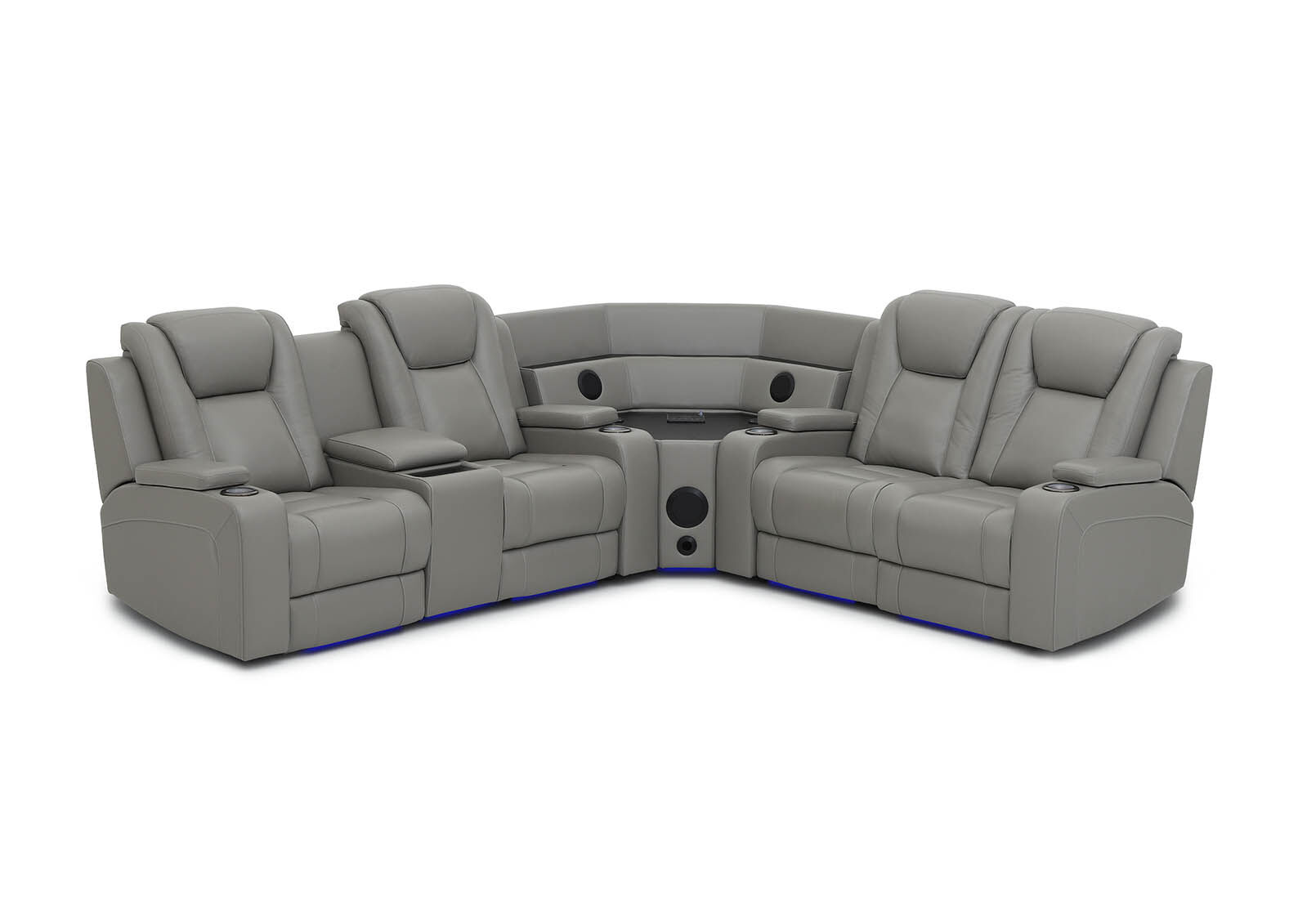 SENTINAL MK2 LEATHER - 4 Piece Corner with LHF Console SENTINAL MK2 LEATHER