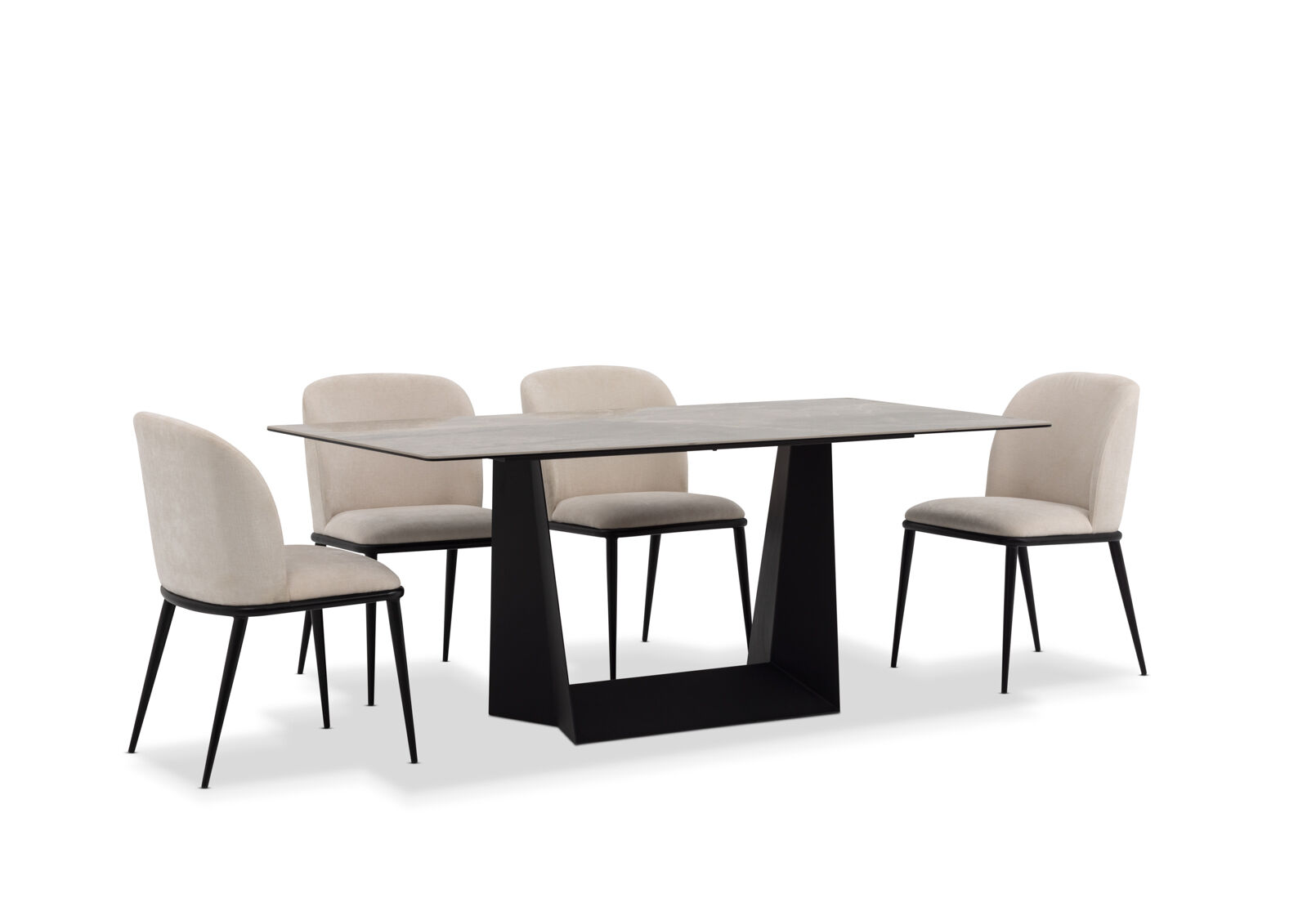 MILAS - 7 Piece Dining Suite with Cedric Dining Chairs. MILAS