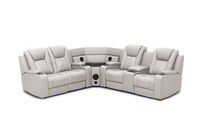 SENTINAL MK2 LEATHER - 4 Piece Corner with RHF Console SENTINAL MK2 LEATHER