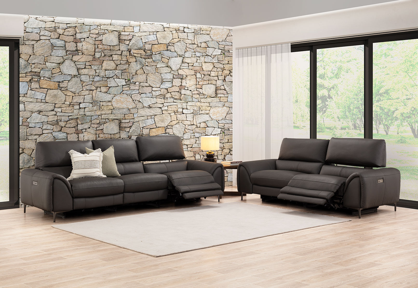 DOMINICO LEATHER - 2.5 Seater Electric Recliners DOMINICO LEATHER