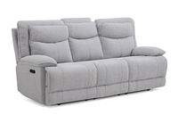 HARLINGEN FABRIC - 3 Seater Electric Recliners with Drop Down Table HARLINGEN FABRIC