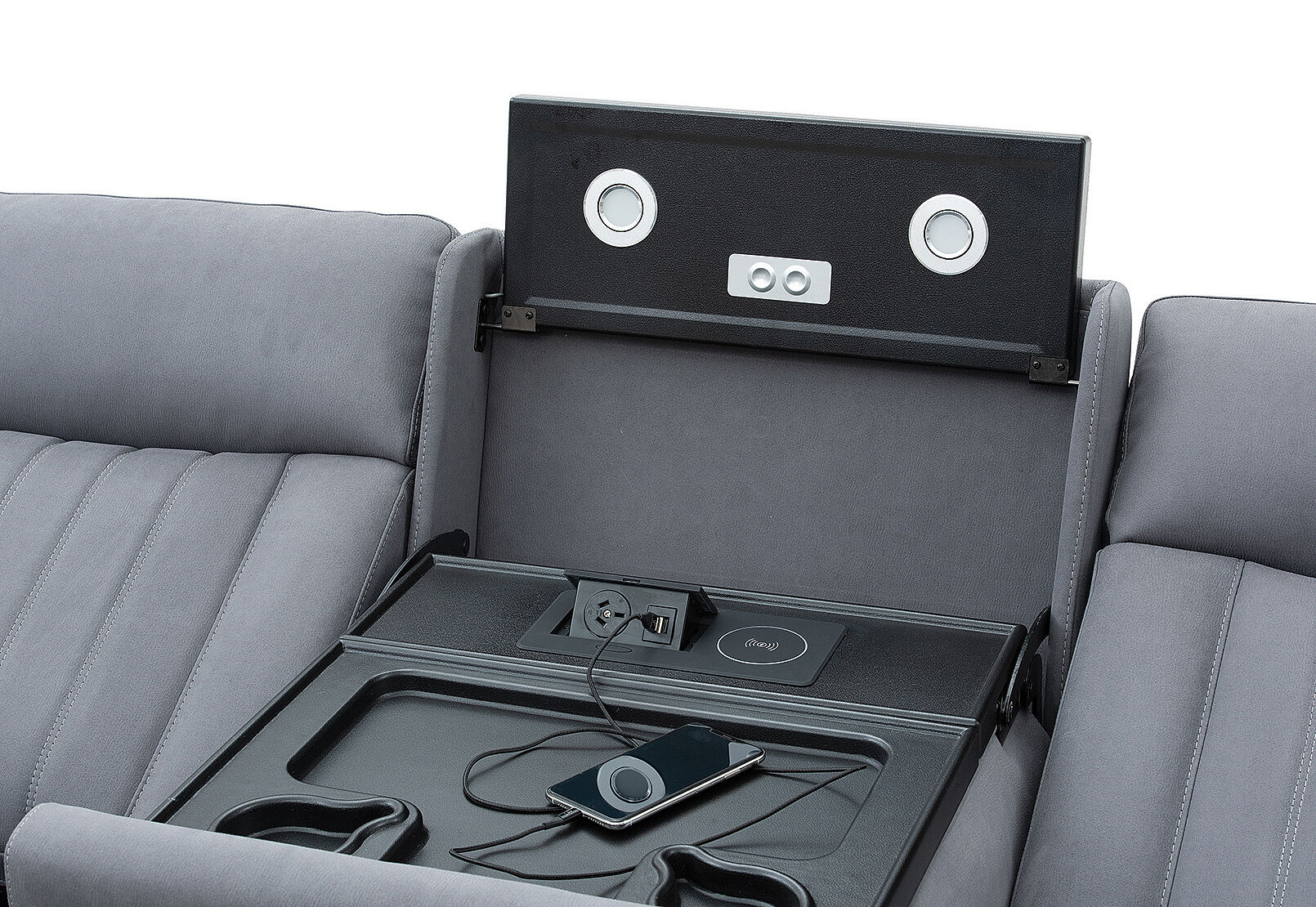 HERCULES - Fabric 3 Seater with Inbuilt Electric Recliners HERCULES