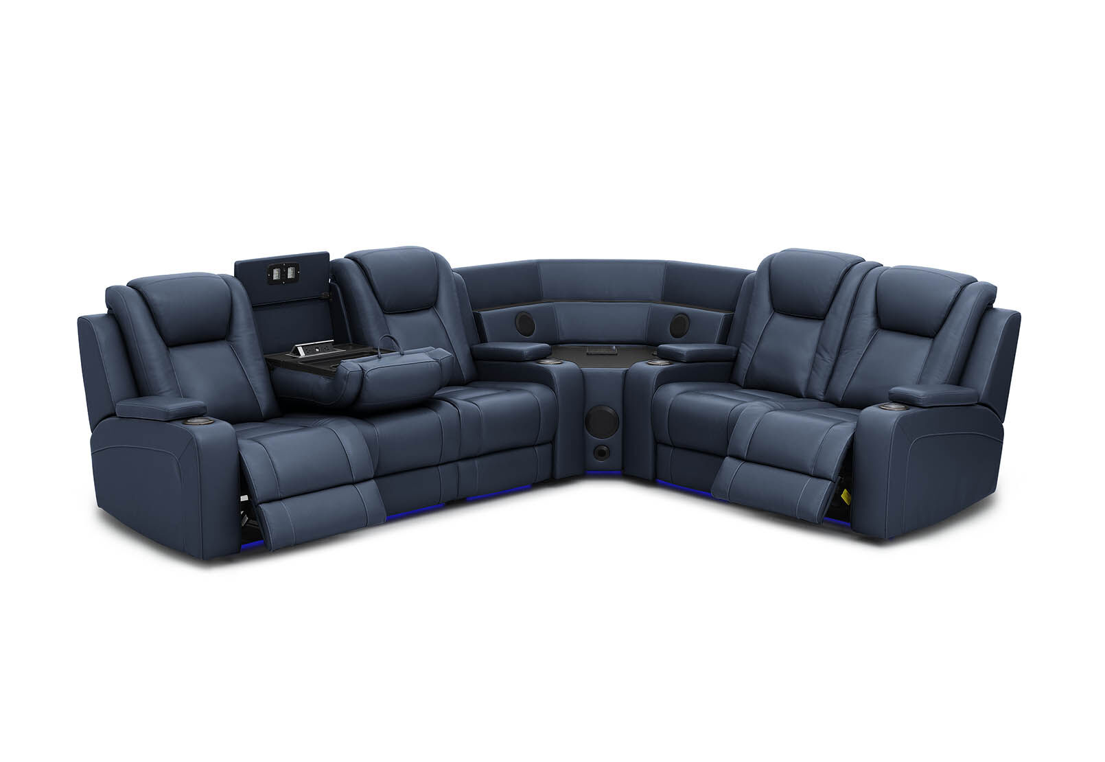 SENTINAL MK2 LEATHER - 5 Piece Corner with LHF 3 Seater SENTINAL MK2 LEATHER